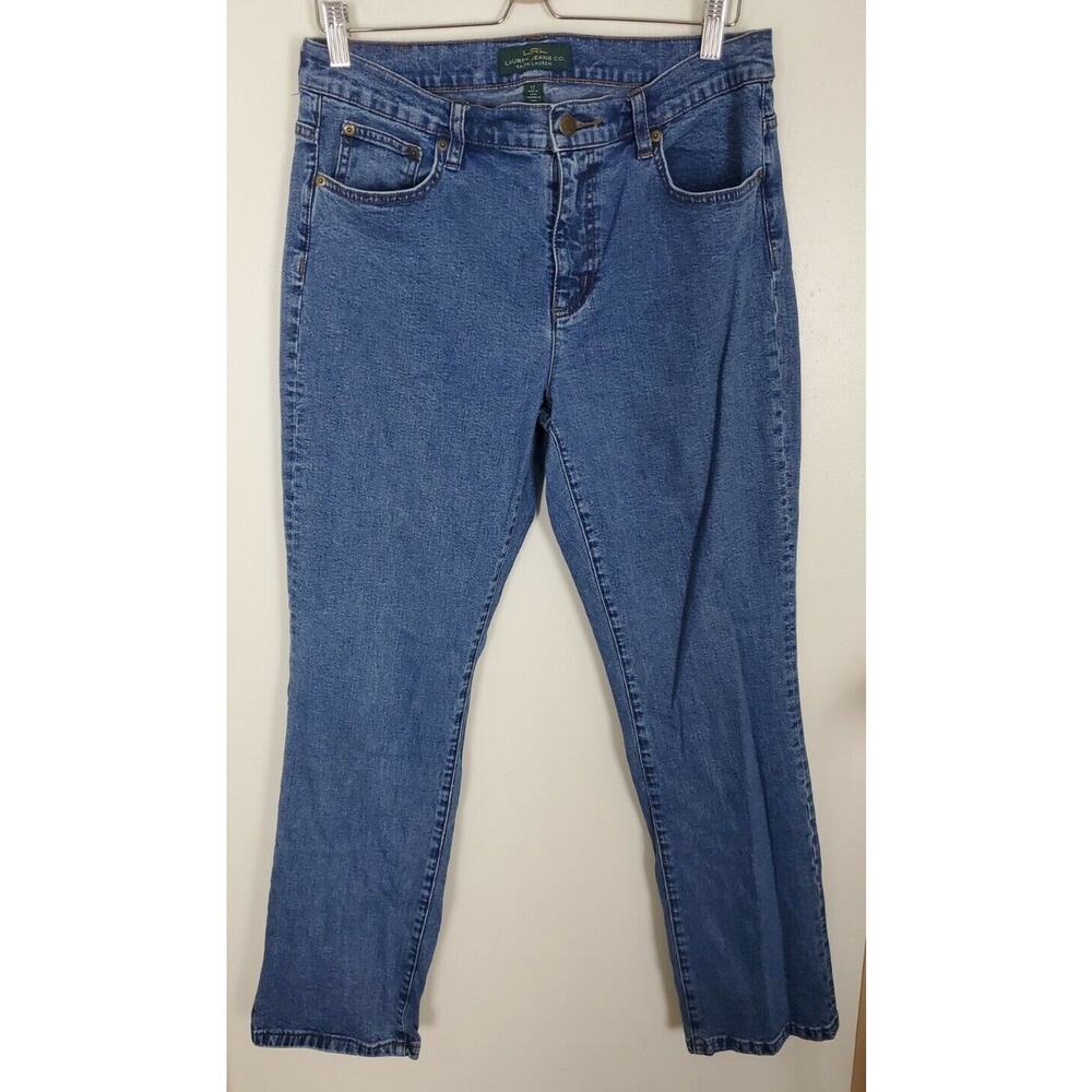 Ralph Lauren Size 12 Women's Vintage Straight Denim Jeans Classic (8)